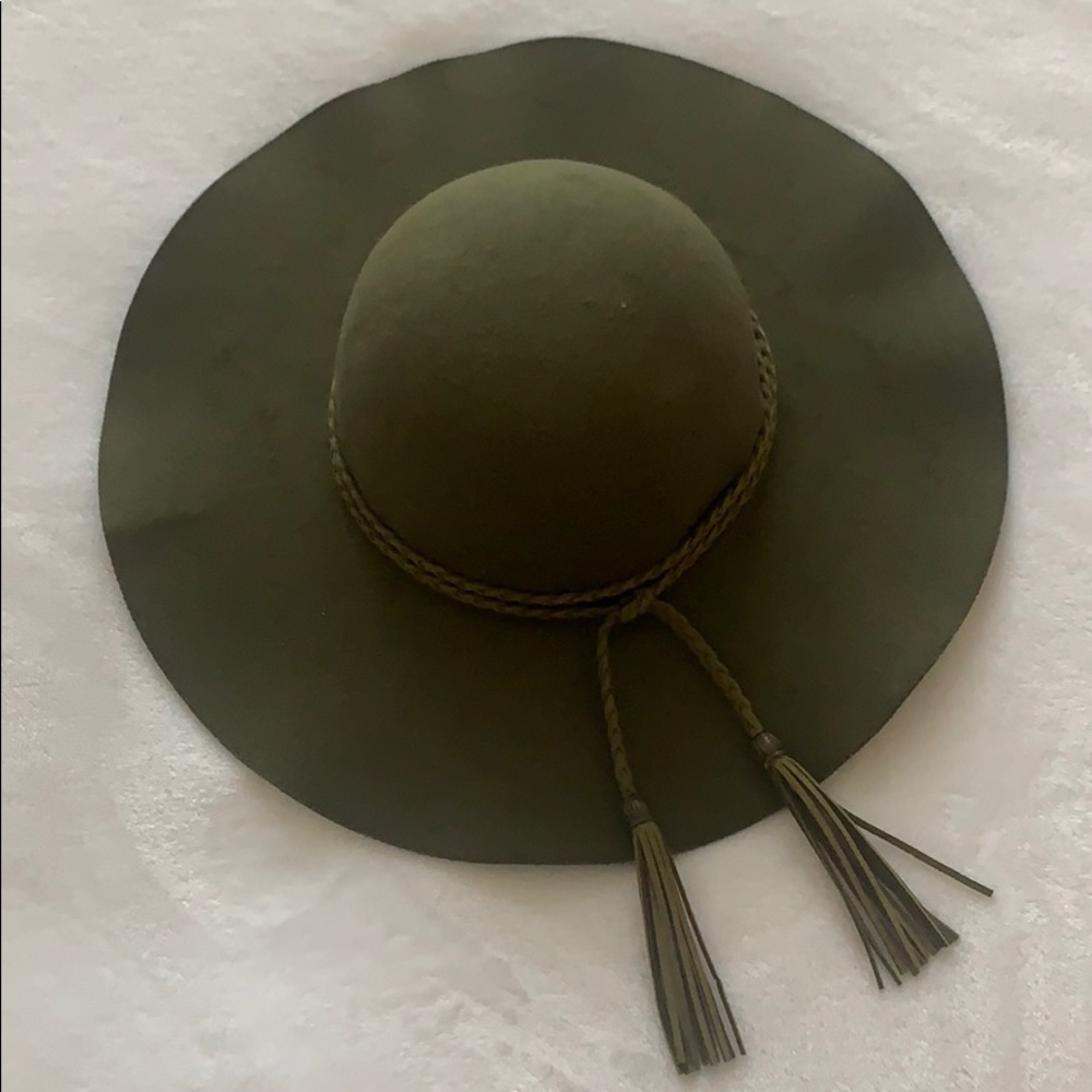 Green Boho Hat